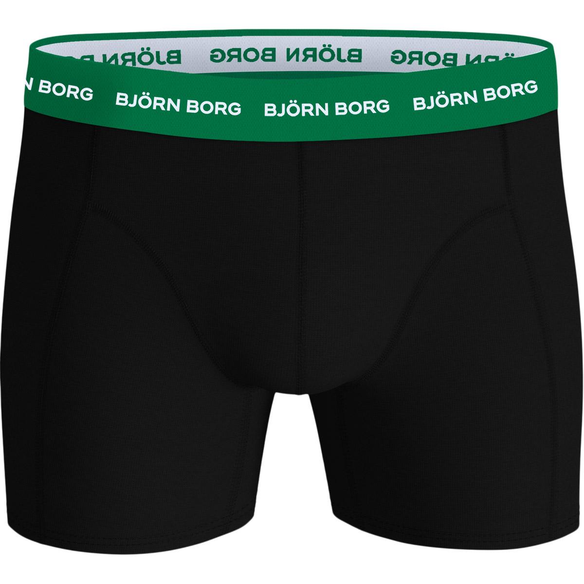 Björn Borg 3-Pack Cotton Stretch Boxershorts Herre Black/Black