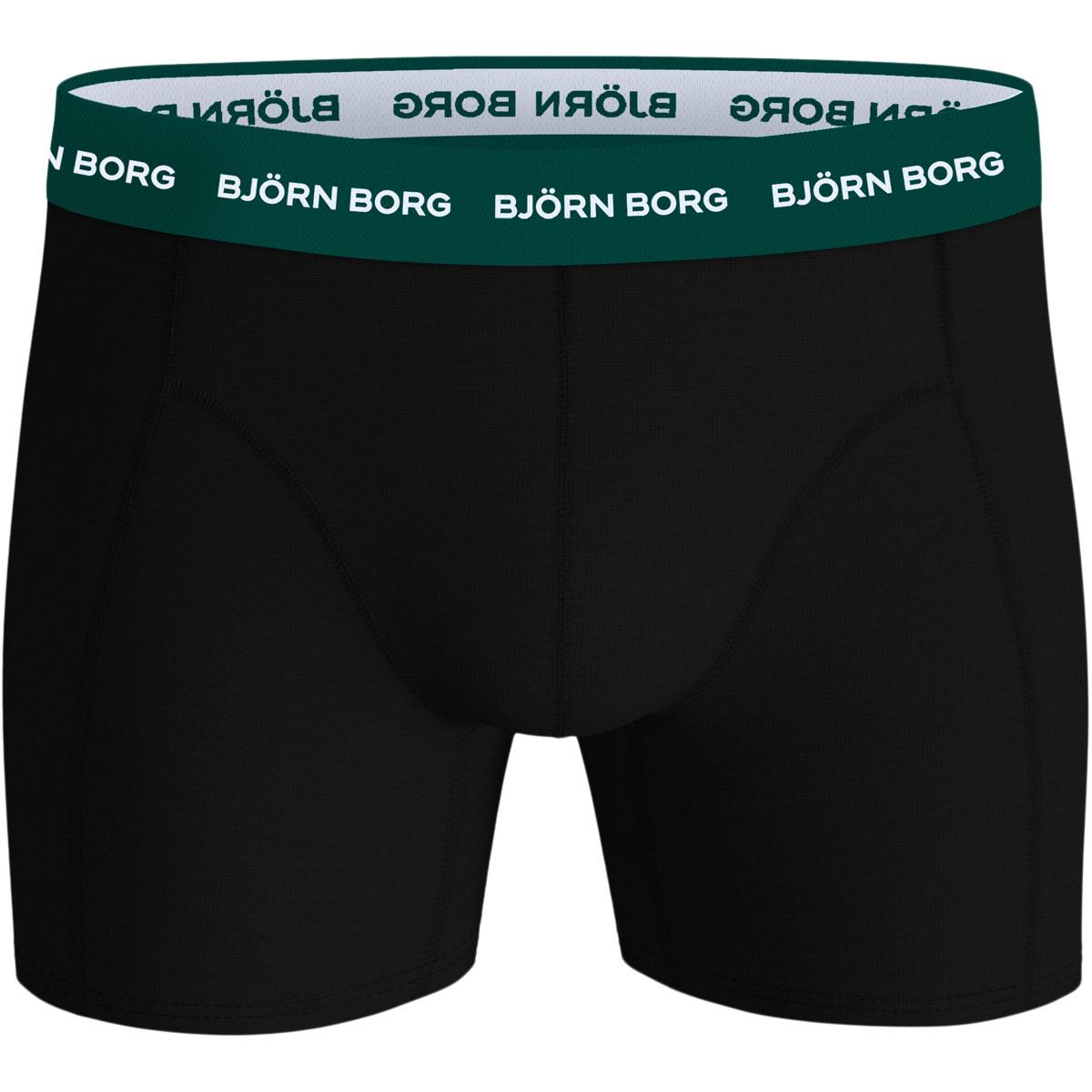 Björn Borg 3-Pack Cotton Stretch Boxershorts Herre Black/Black