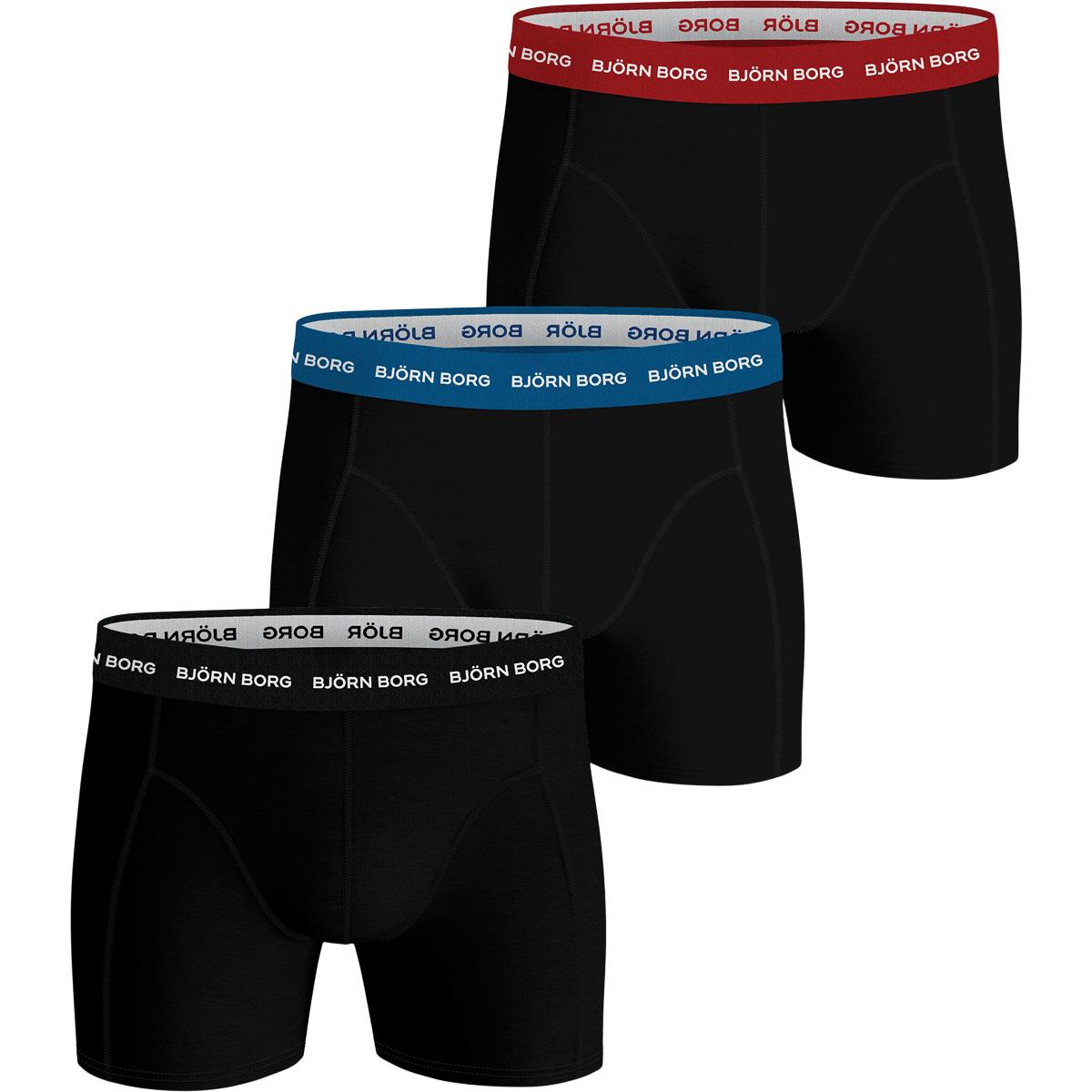 Björn Borg 3-Pack Essential Boxershorts Herre Black