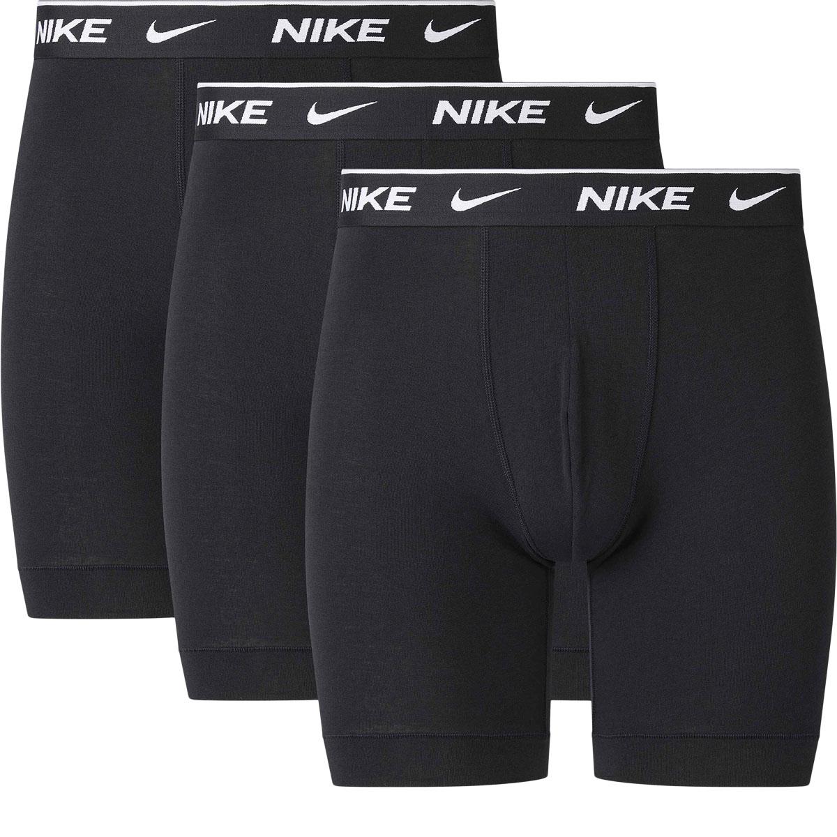 Nike Brief Long 3-Pack Boxershorts Herre BLACK/BLACK/BLACK