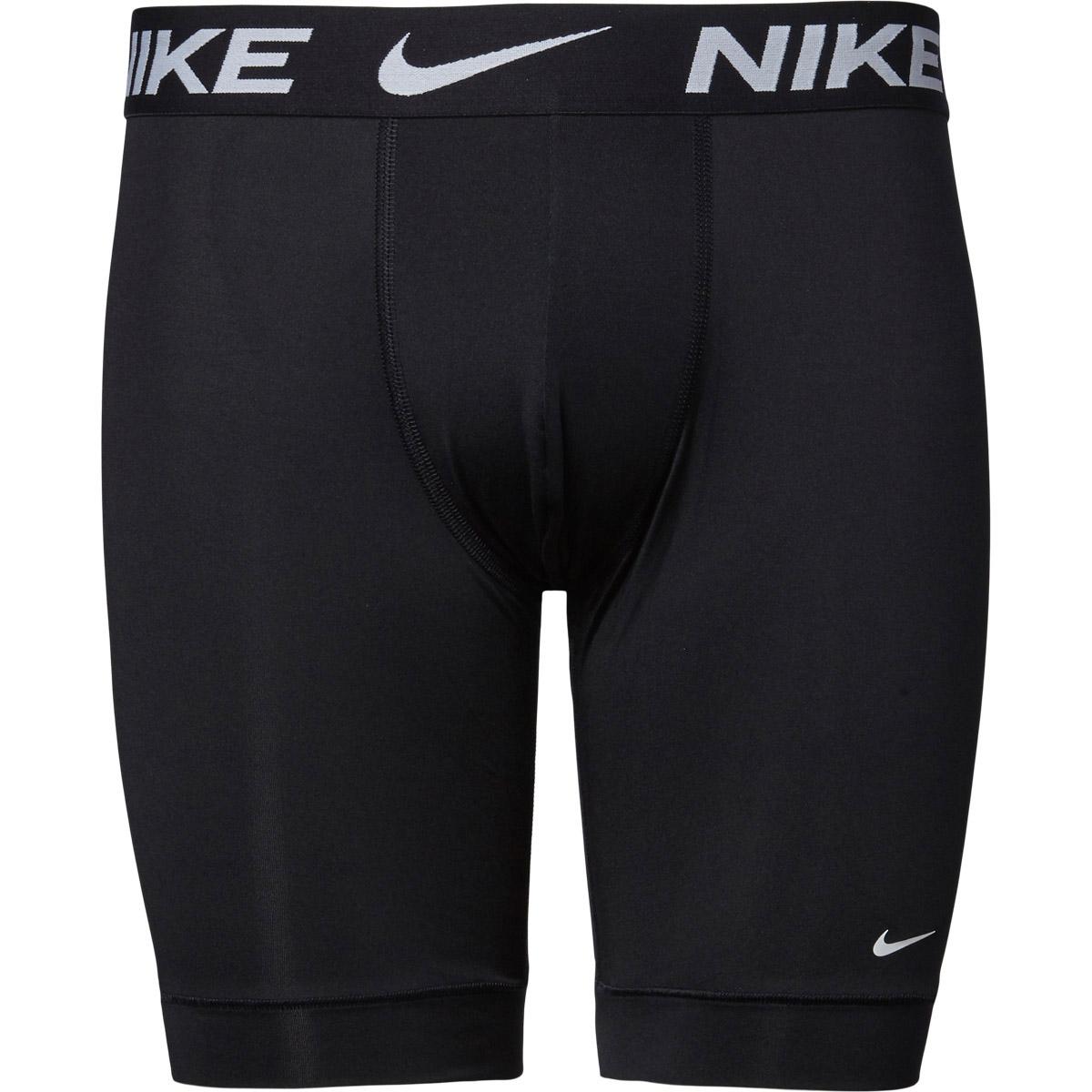 Nike Dri-FIT Essential Micro Long 3-Pack Løbeboxershorts Herre BLACK/BLACK/BLACK