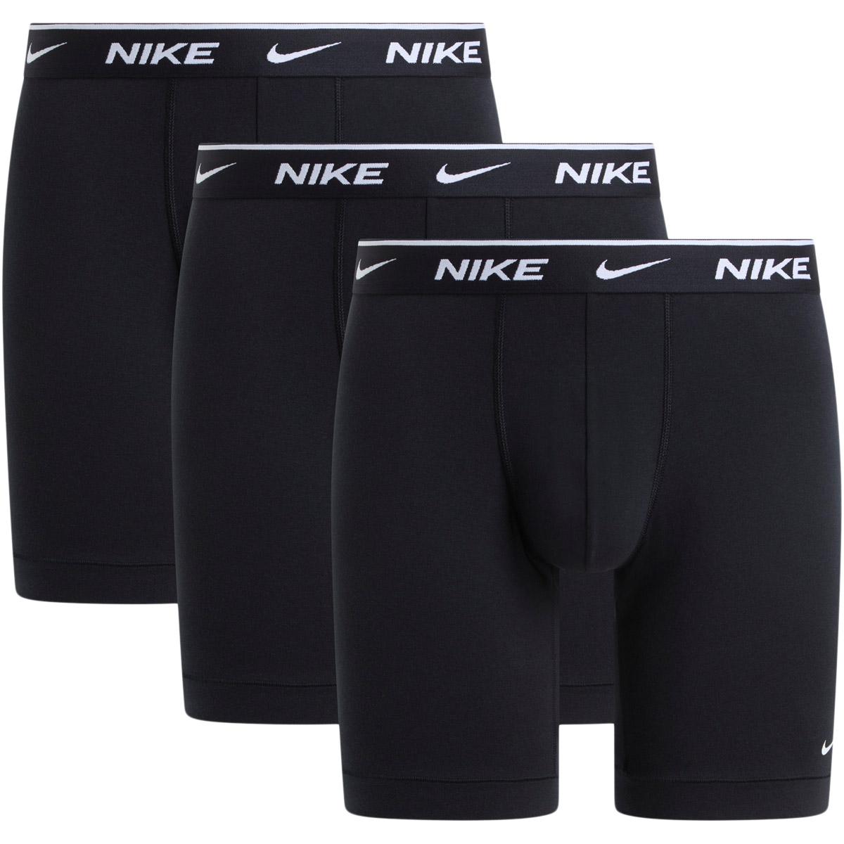 Nike Long 3-Pack Boxershorts Herre Black/Black/Black