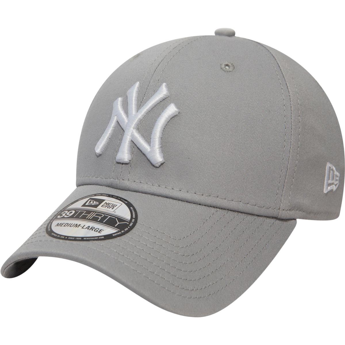 New Era 39THIRTY League Basic New York Yankees Cap GRAY/WHITE