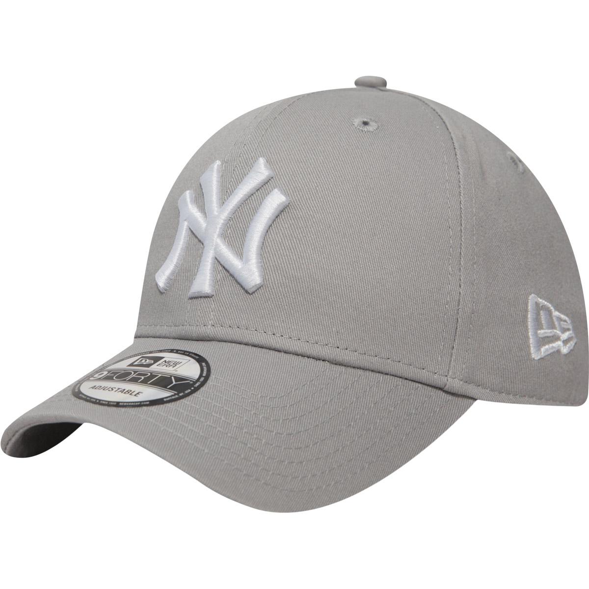 New Era 9FORTY League Basic New York Yankees Strapback Cap GRAY/WHITE