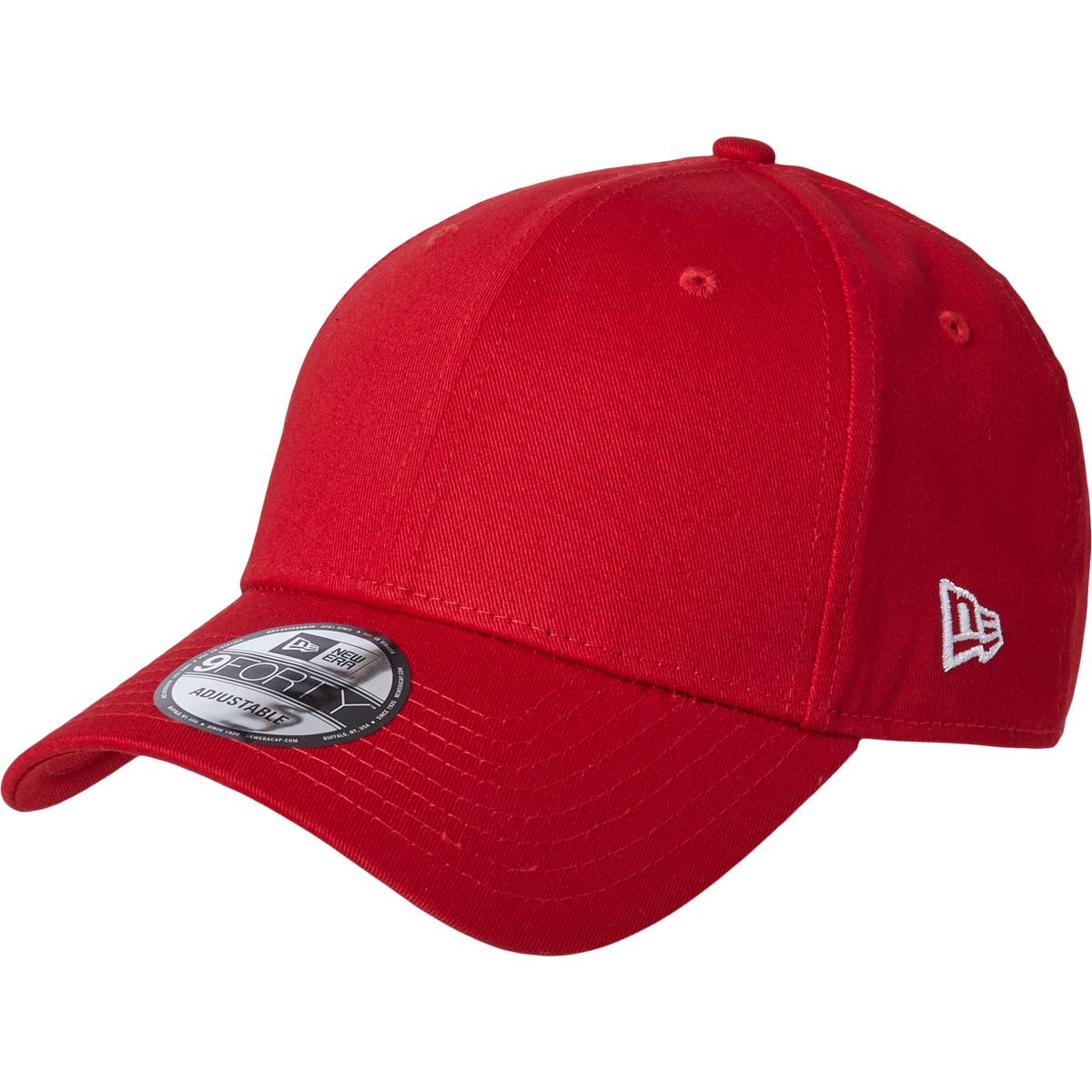New Era 9FORTY Basic Strapback Cap White/Red