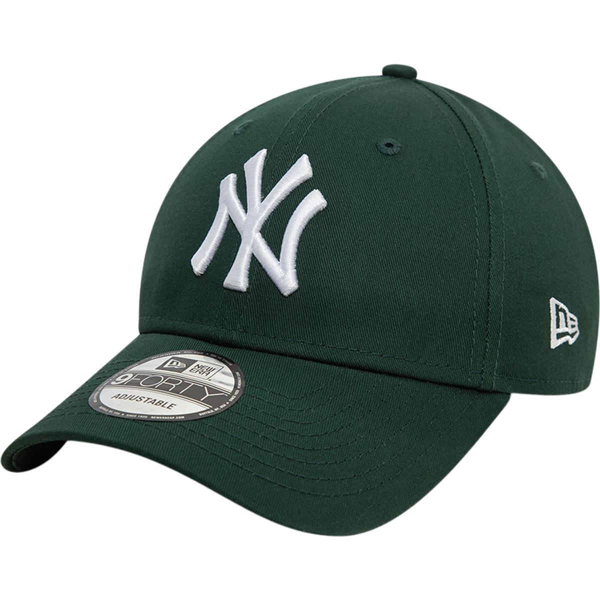 New Era 9FORTY League Essential New York Yankees Strapback Cap Green