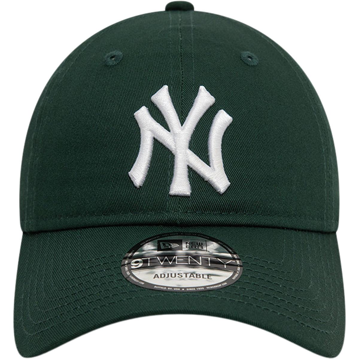 New Era 9TWENTY League Essential New York Yankees Strapback Cap DARK GREEN