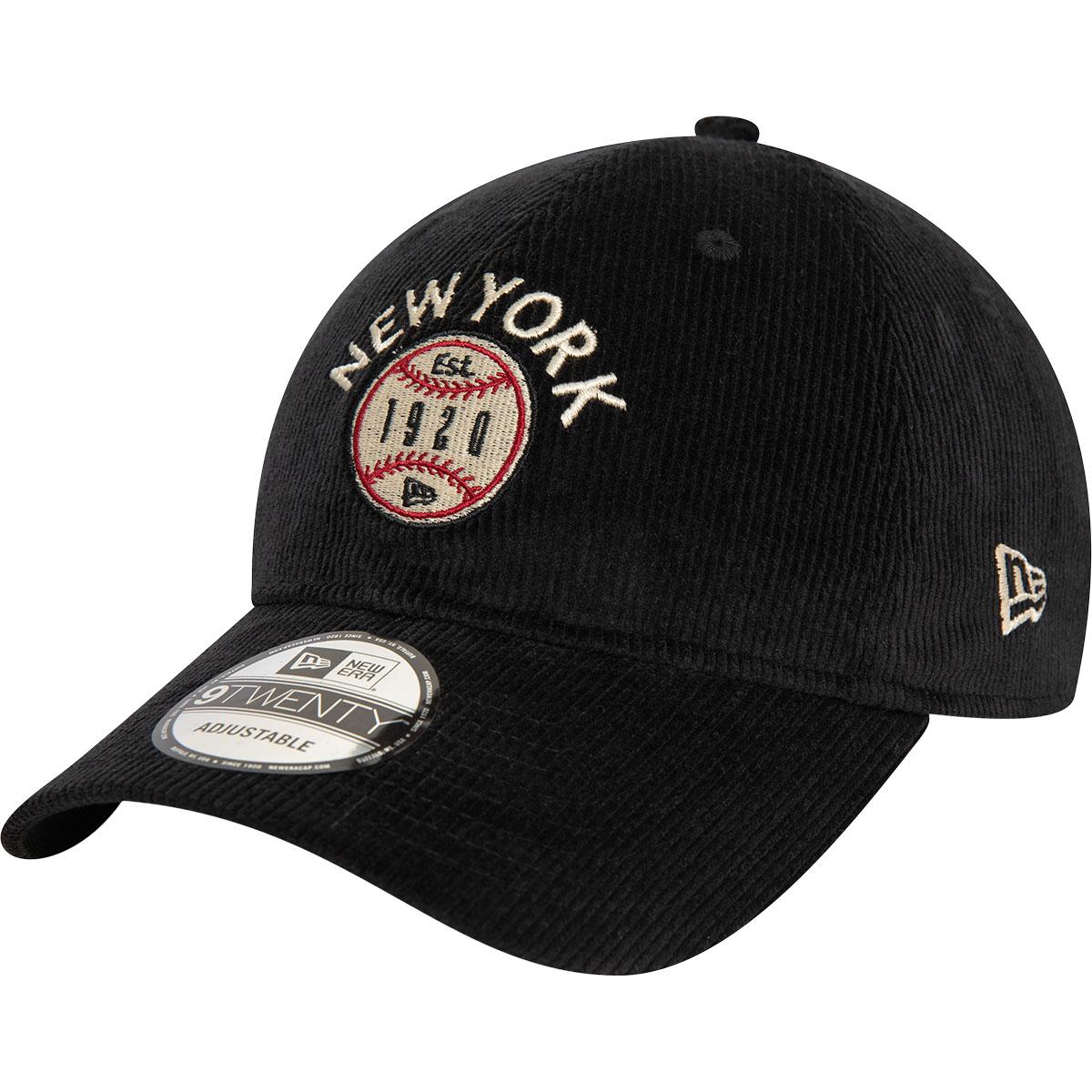 New Era 9TWENTY Cord Strapback Cap Black