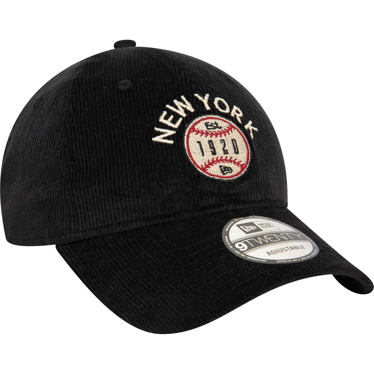 New Era 9TWENTY Cord Strapback Cap Black