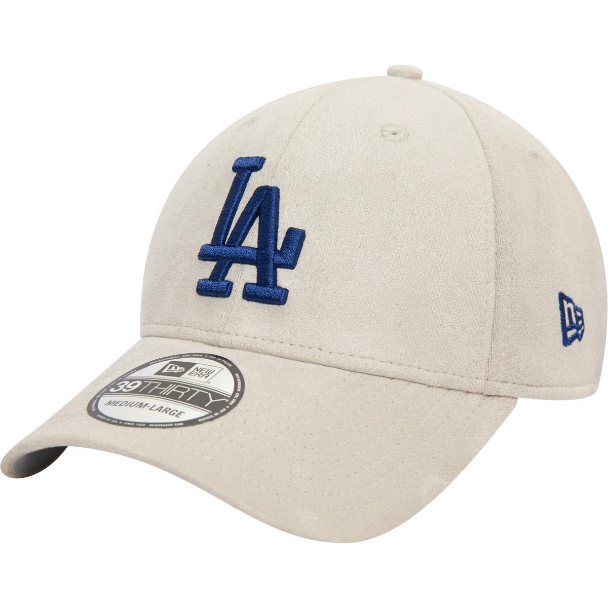 New Era 39THIRTY Los Angeles Dodgers Faux Suede Cap GREY