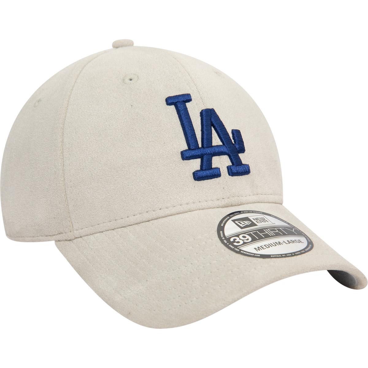 New Era 39THIRTY Los Angeles Dodgers Faux Suede Cap GREY