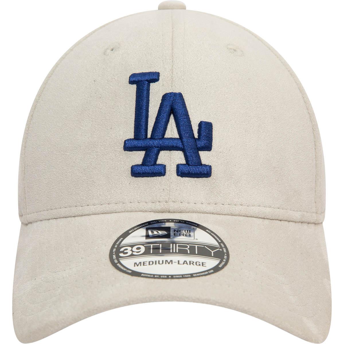 New Era 39THIRTY Los Angeles Dodgers Faux Suede Cap GREY