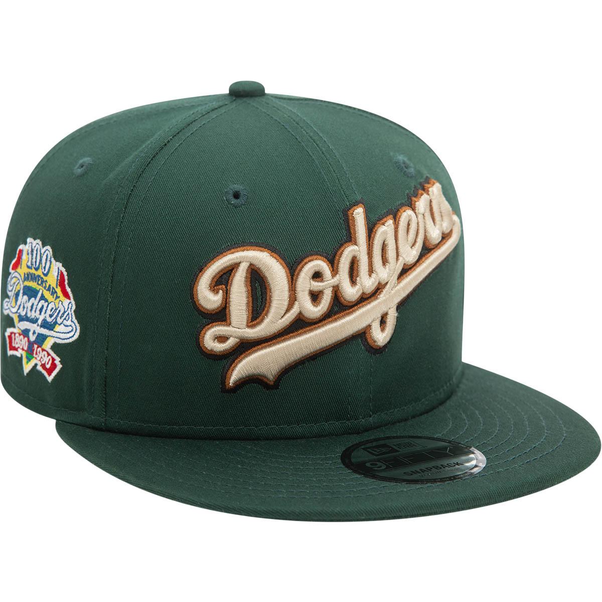 New Era 9FIFTY Wordmark Patch Los Angeles Dodgers Snapback Cap Green