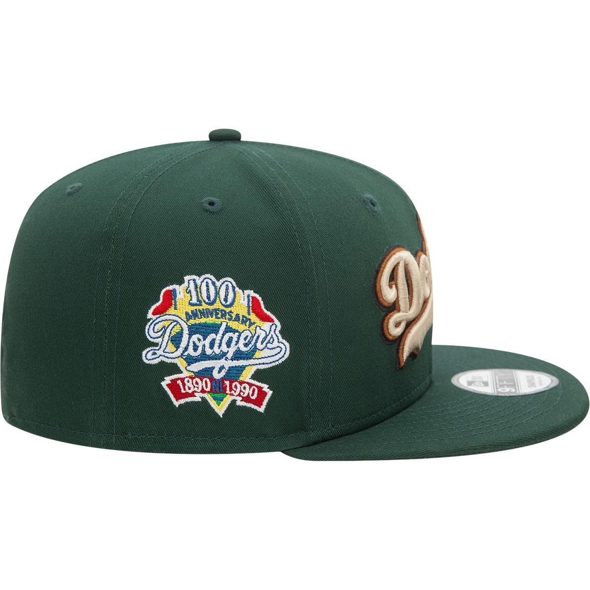 New Era 9FIFTY Wordmark Patch Los Angeles Dodgers Snapback Cap Green