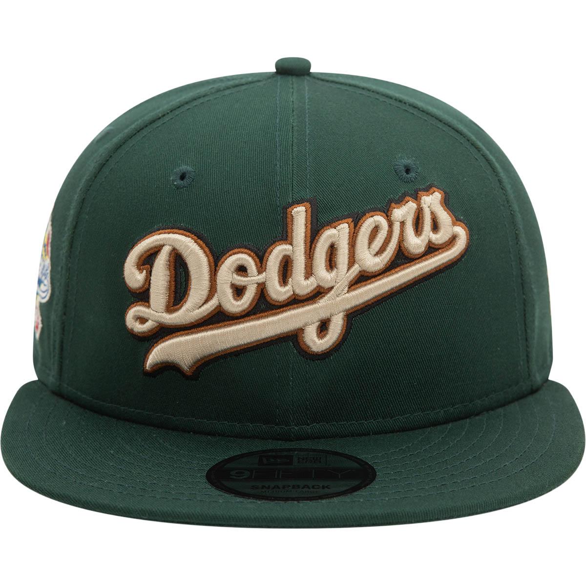 New Era 9FIFTY Wordmark Patch Los Angeles Dodgers Snapback Cap Green