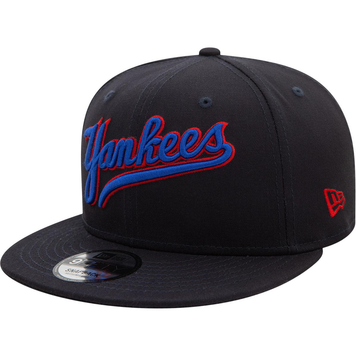 New Era 9FIFTY Wordmark Patch New York Yankees Snapback Cap Black