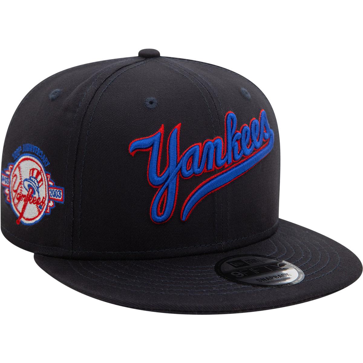 New Era 9FIFTY Wordmark Patch New York Yankees Snapback Cap Black