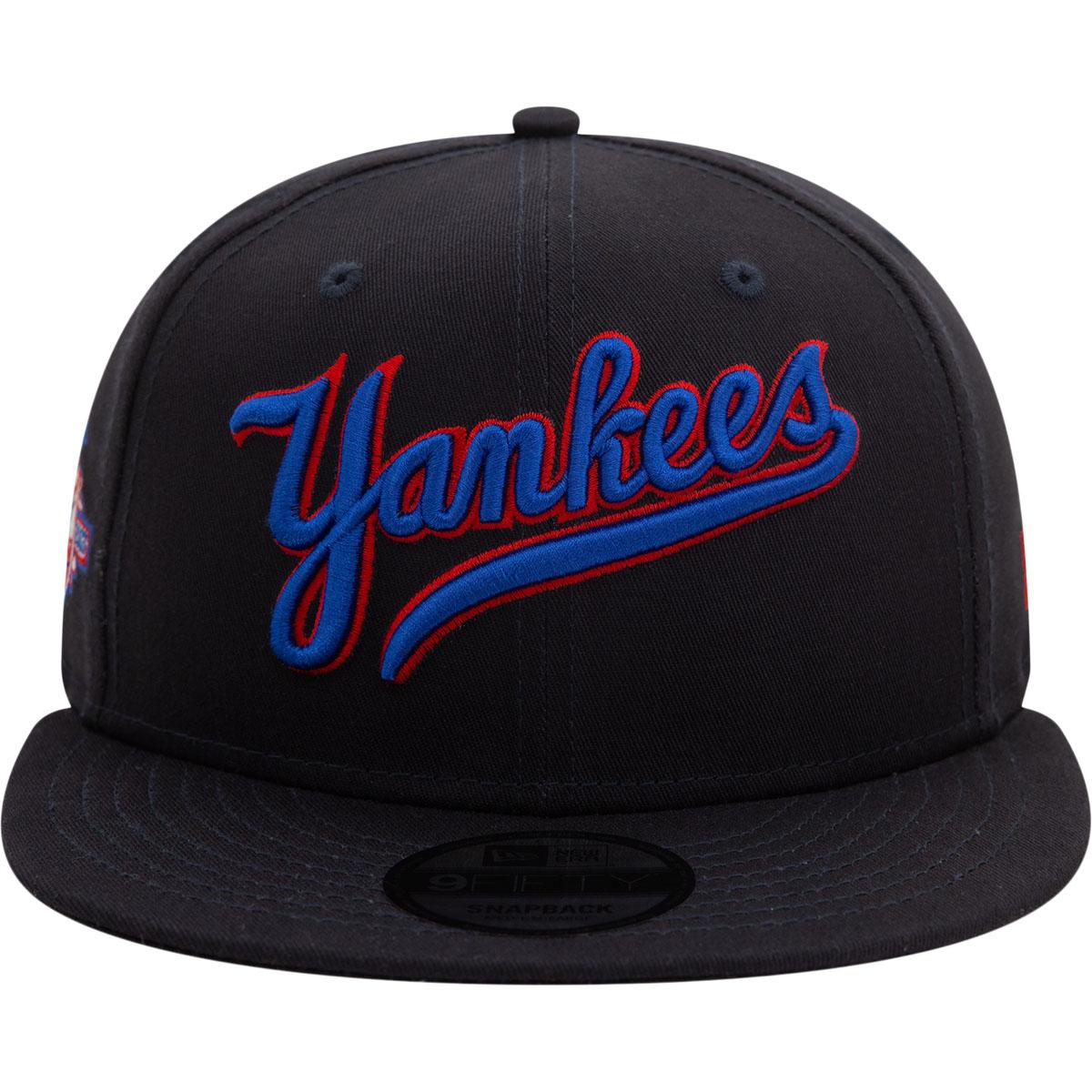 New Era 9FIFTY Wordmark Patch New York Yankees Snapback Cap Black