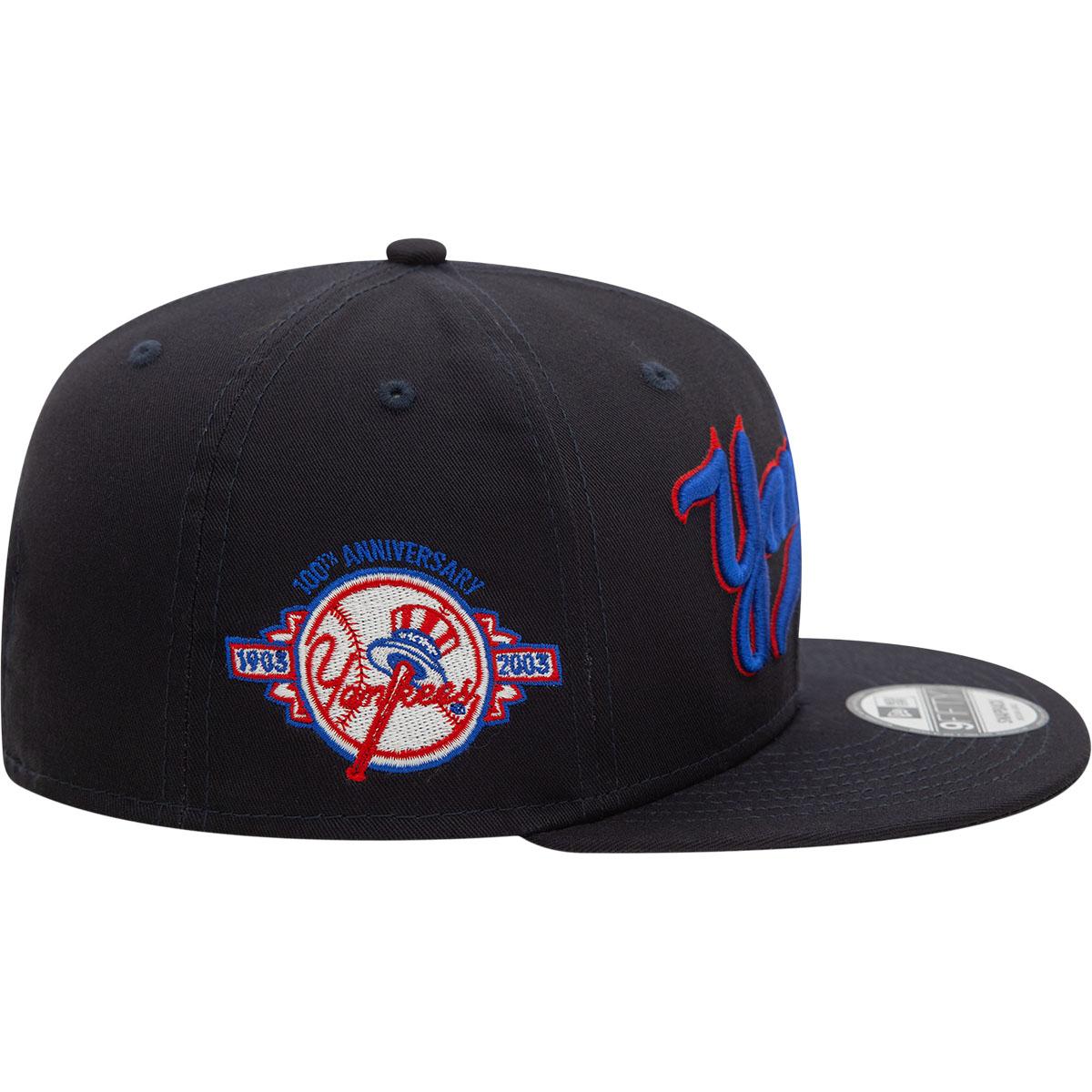 New Era 9FIFTY Wordmark Patch New York Yankees Snapback Cap Black