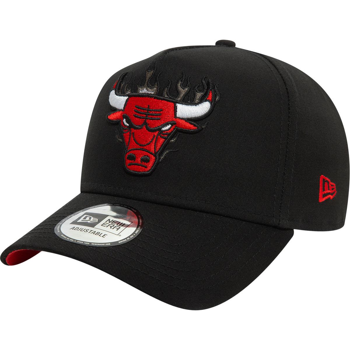 New Era 9FORTY NBA Flame Eframe Chicago Bulls Snapback Cap Black