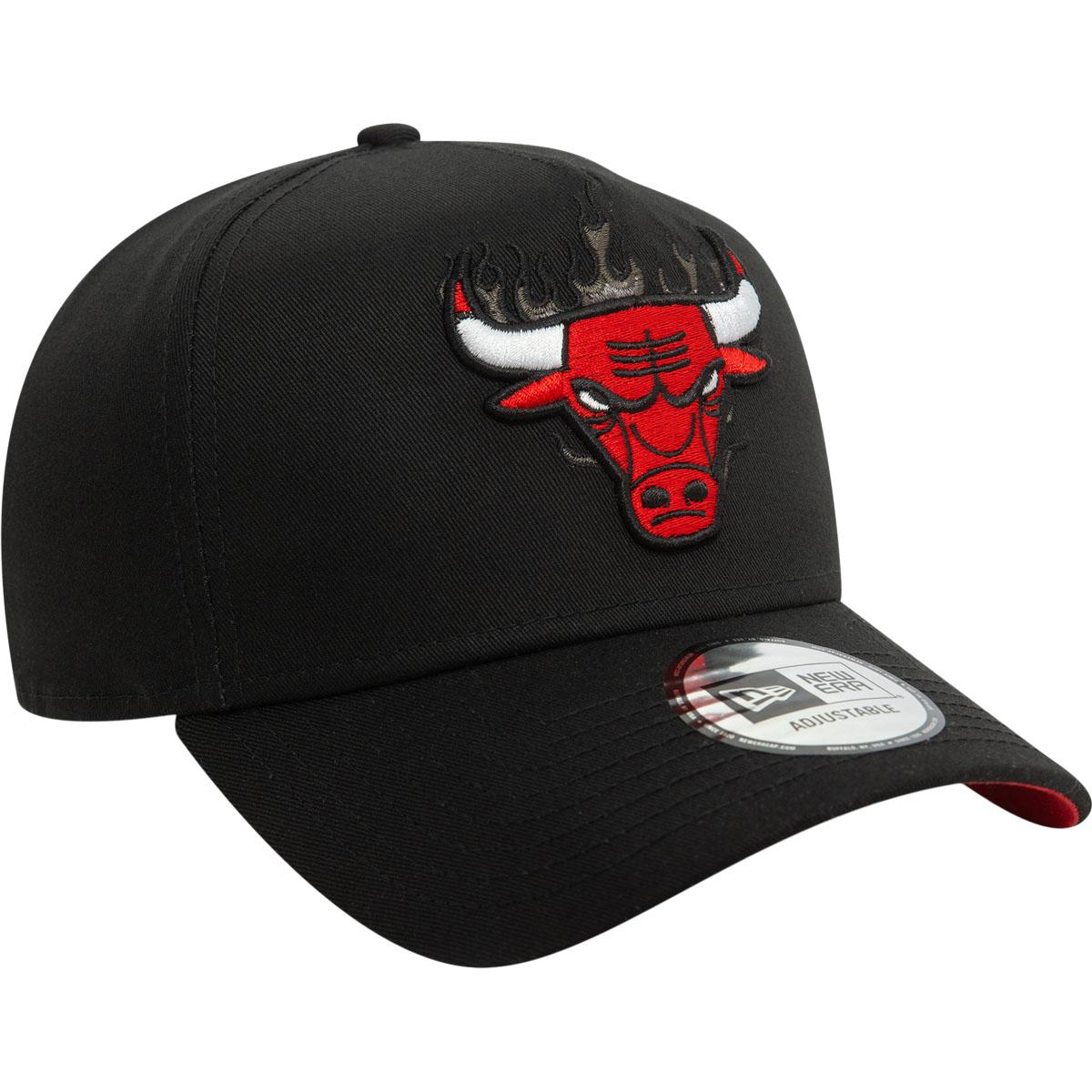New Era 9FORTY NBA Flame Eframe Chicago Bulls Snapback Cap Black