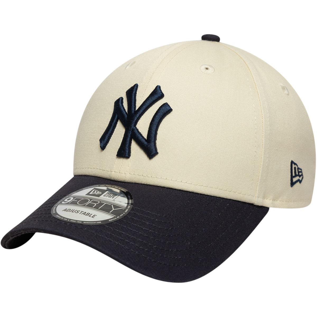 New Era 9FORTY New York Yankees Strapback Cap Light Beige