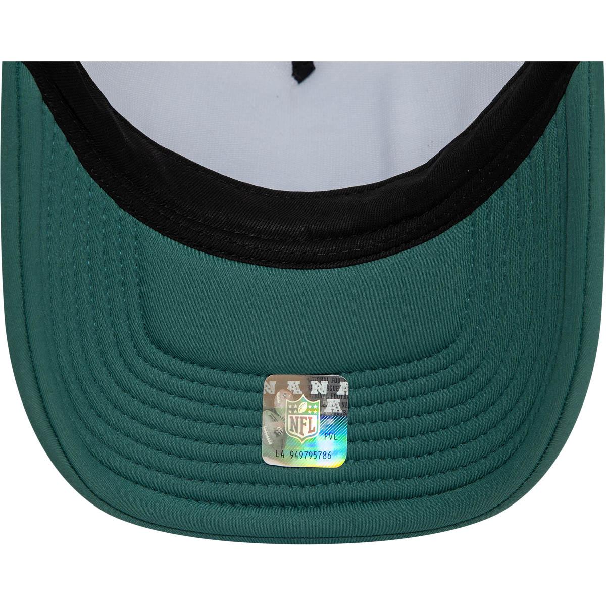 New Era Superbowl Trucker Snapback Cap White green