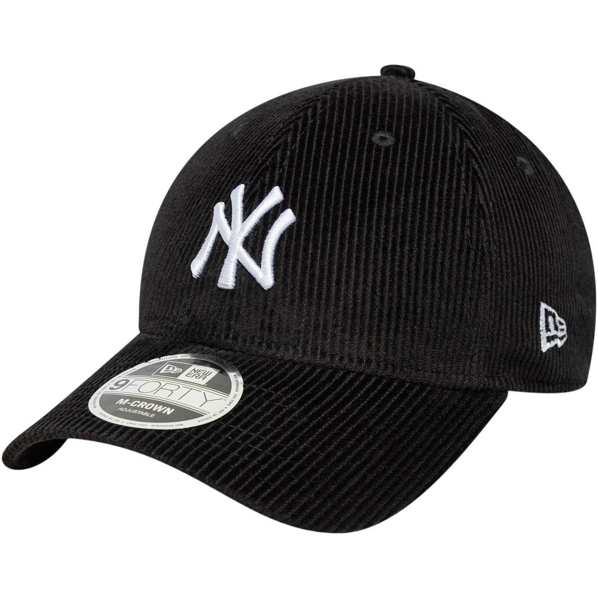 New Era 9FORTY Corduroy New York Yankees Snapback Cap Black