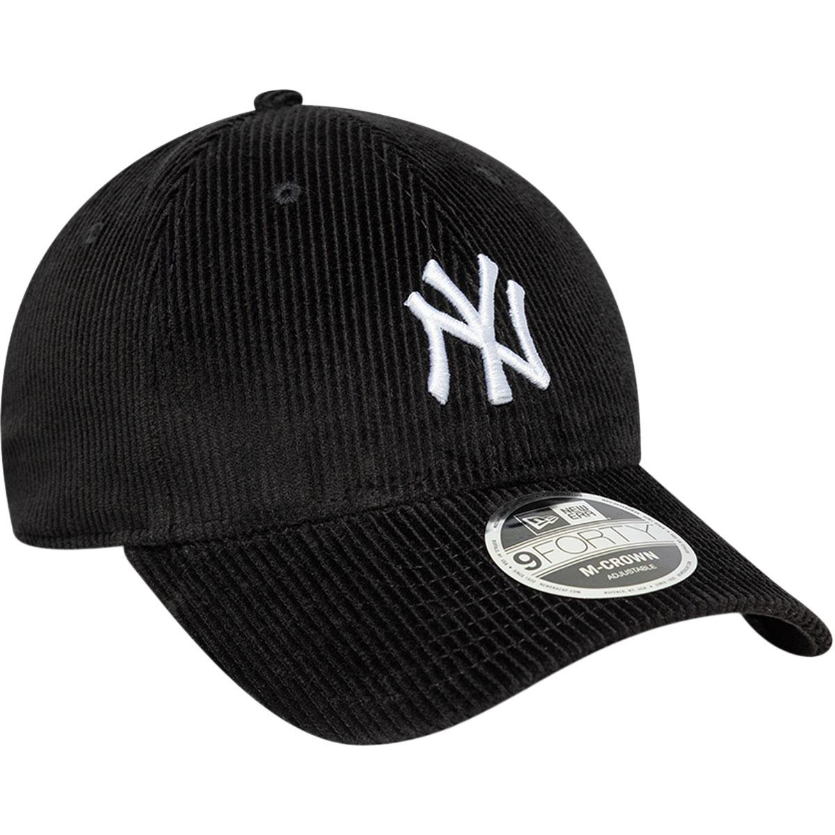 New Era 9FORTY Corduroy New York Yankees Snapback Cap Black