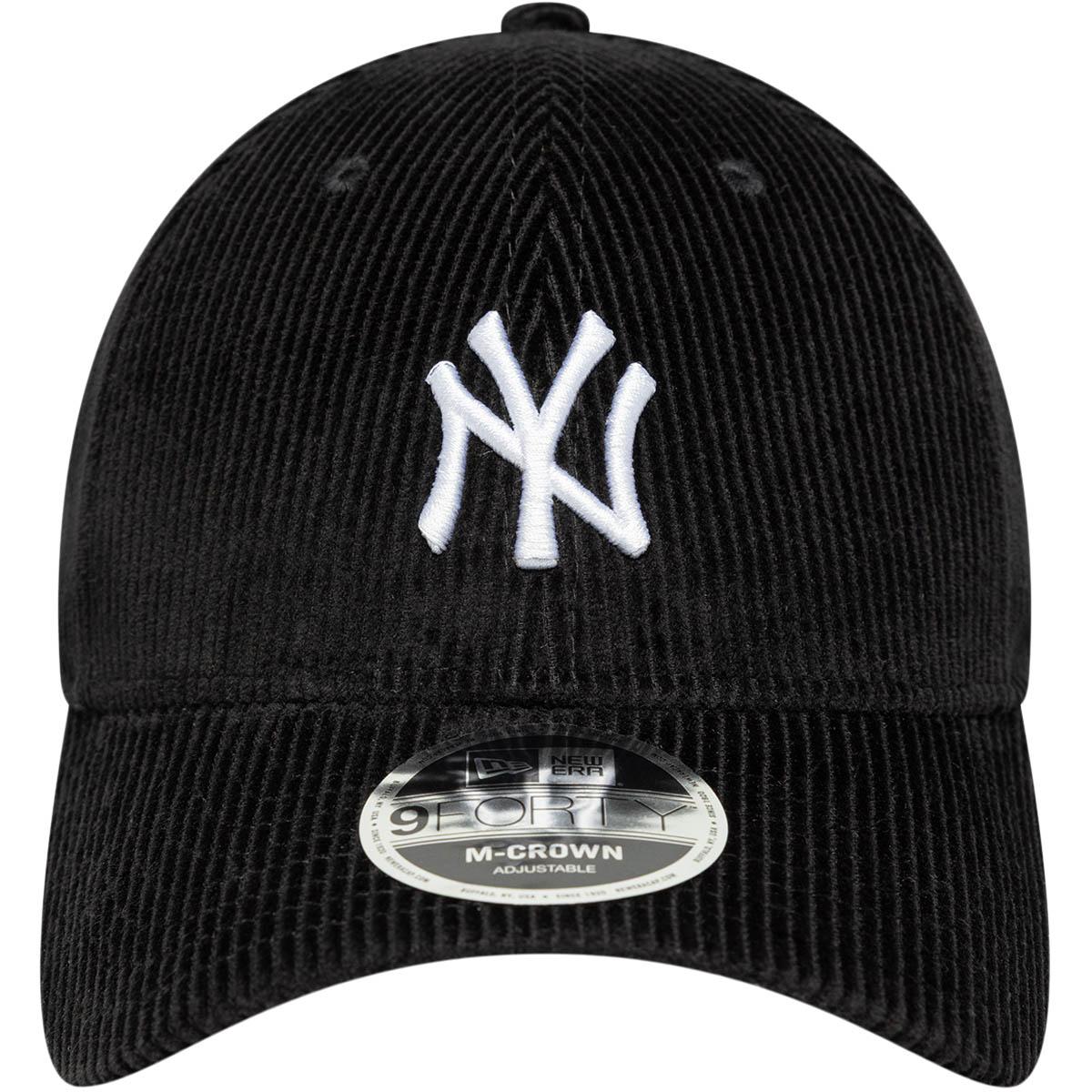 New Era 9FORTY Corduroy New York Yankees Snapback Cap Black