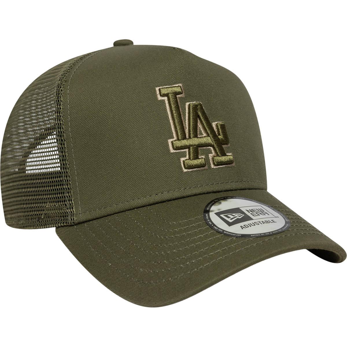 New Era A-Frame LA Dodgers Trucker Snapback Cap Green