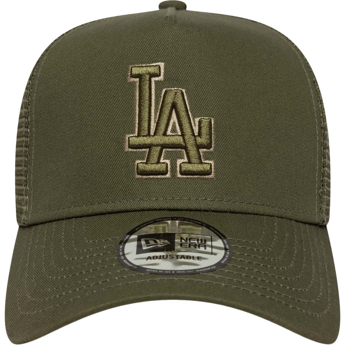 New Era A-Frame LA Dodgers Trucker Snapback Cap Green