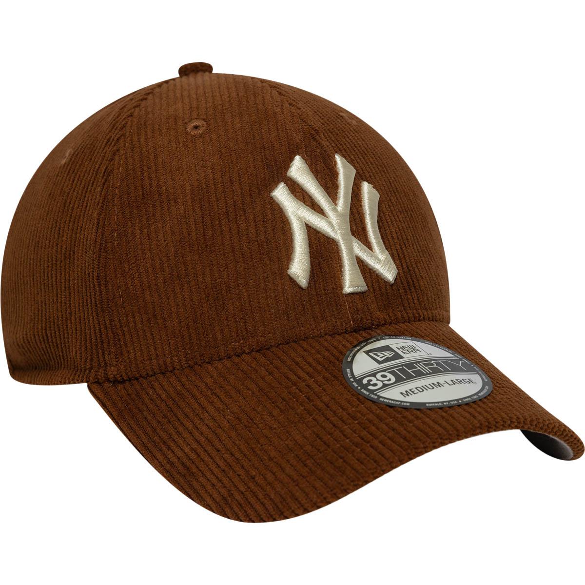 New Era 39THIRTY New York Yankees Cord Cap Brown