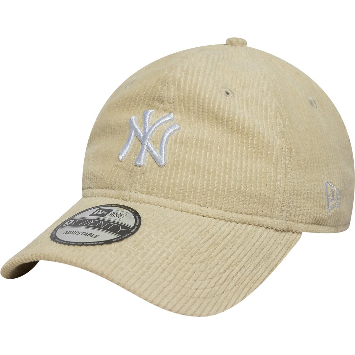New Era 9TWENTY New York Yankees Cord Strapback Cap Beige