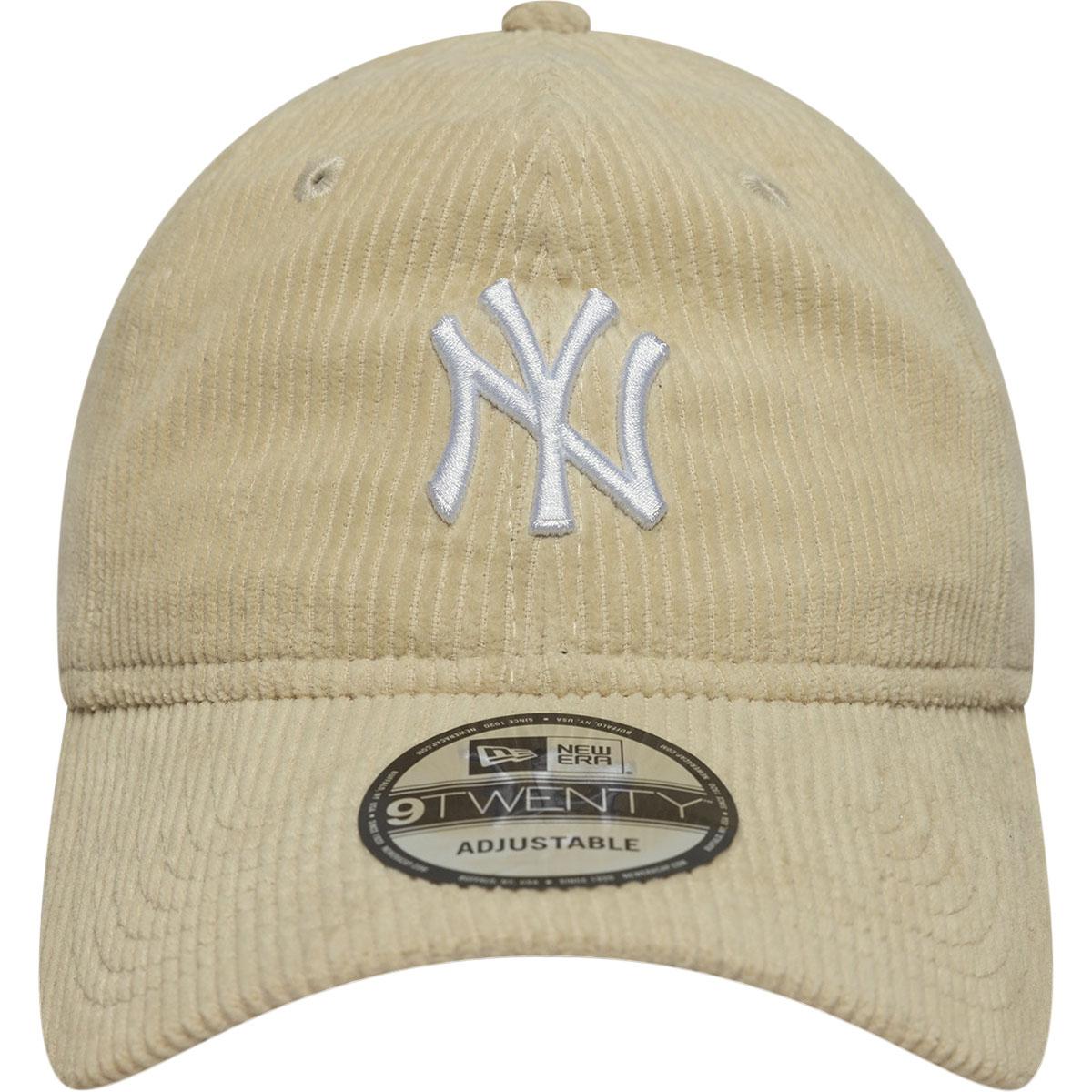 New Era 9TWENTY New York Yankees Cord Strapback Cap Beige