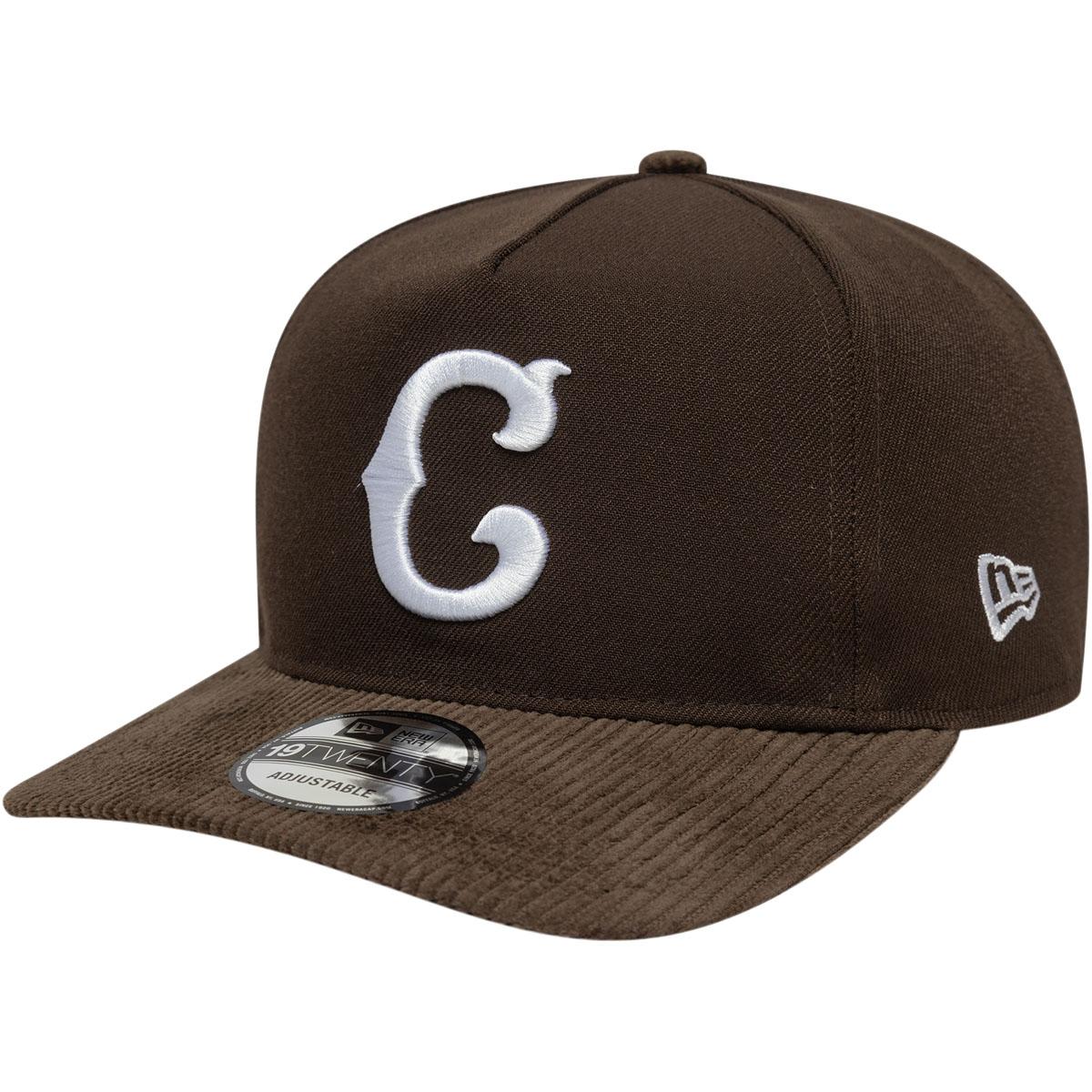 New Era 19TWENTY Coops Cord Chicago Cubs Snapback Cap Dark brown