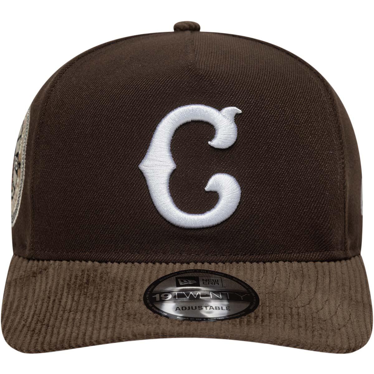 New Era 19TWENTY Coops Cord Chicago Cubs Snapback Cap Dark brown