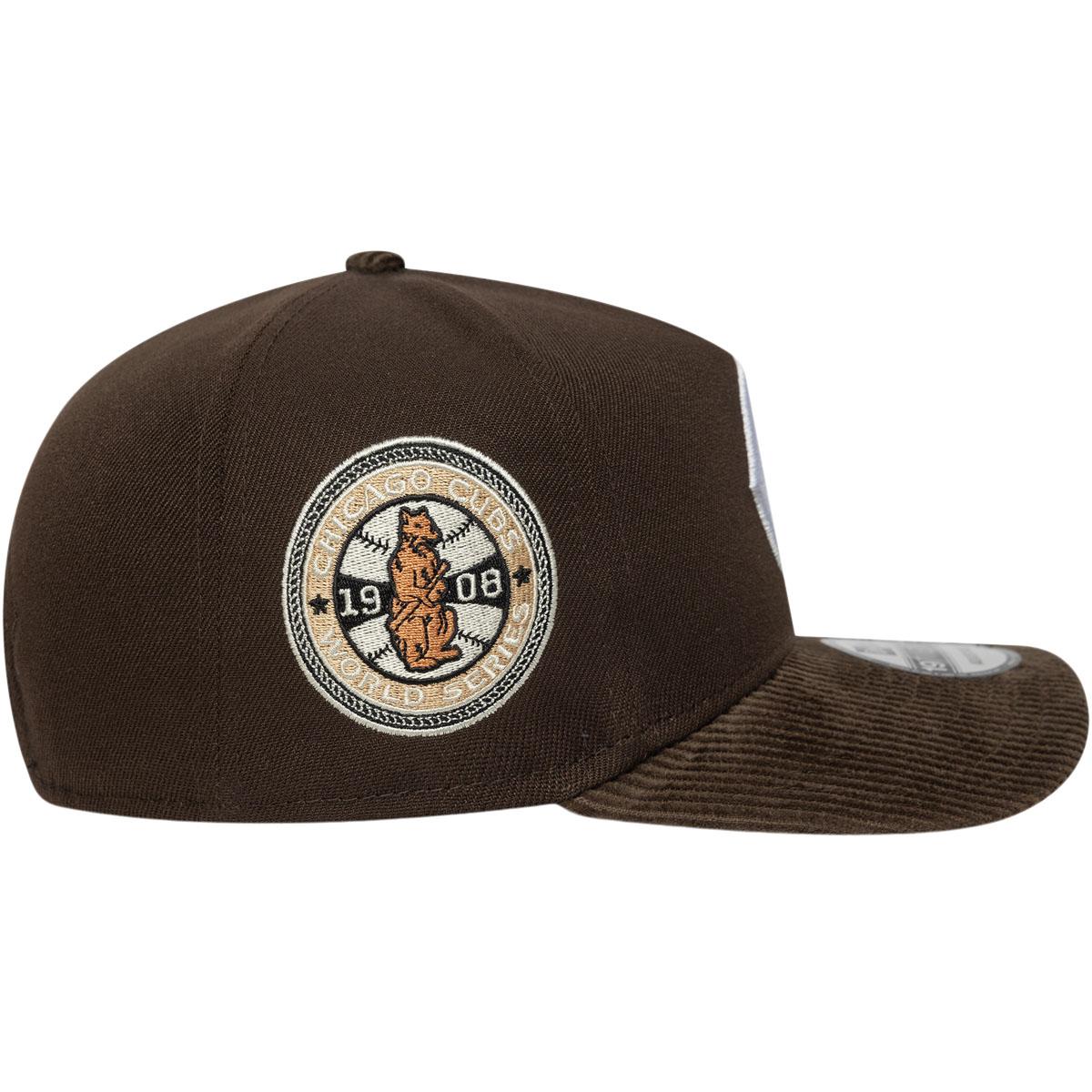 New Era 19TWENTY Coops Cord Chicago Cubs Snapback Cap Dark brown
