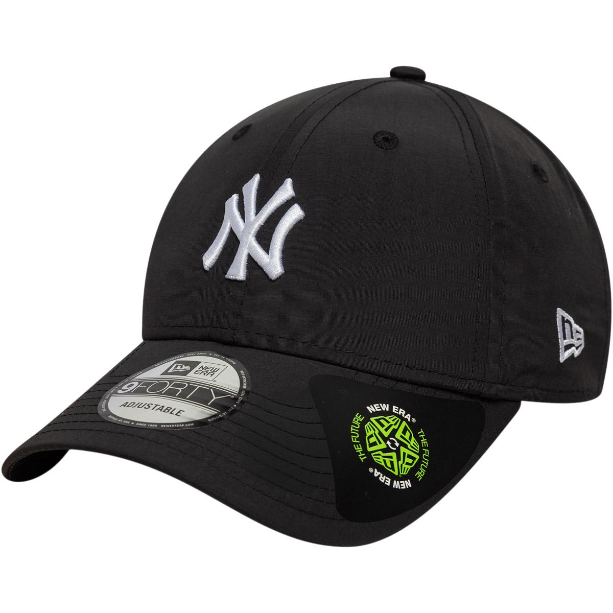 New Era 9FORTY New York Yankees Strapback Cap Blk/whi