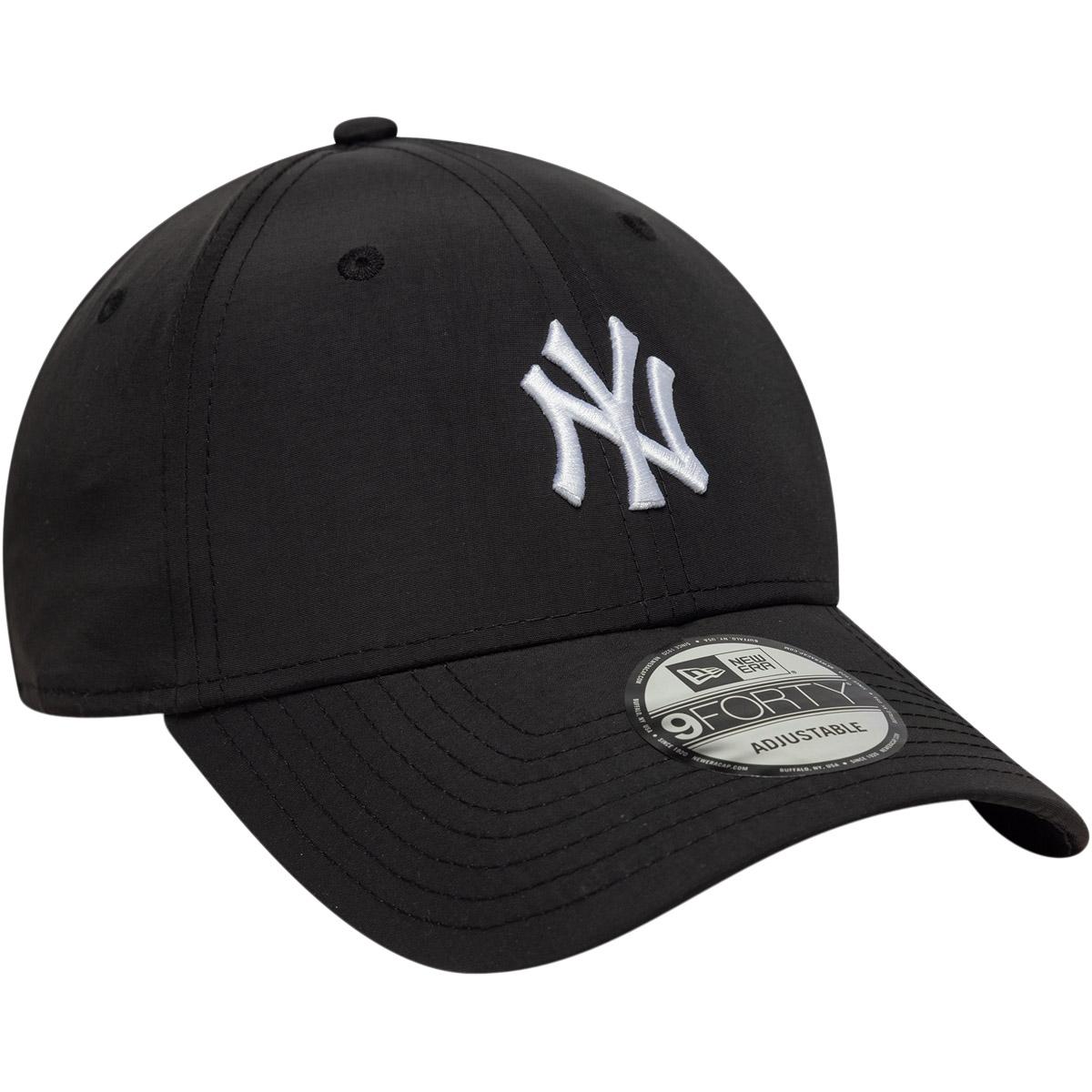 New Era 9FORTY New York Yankees Strapback Cap Blk/whi