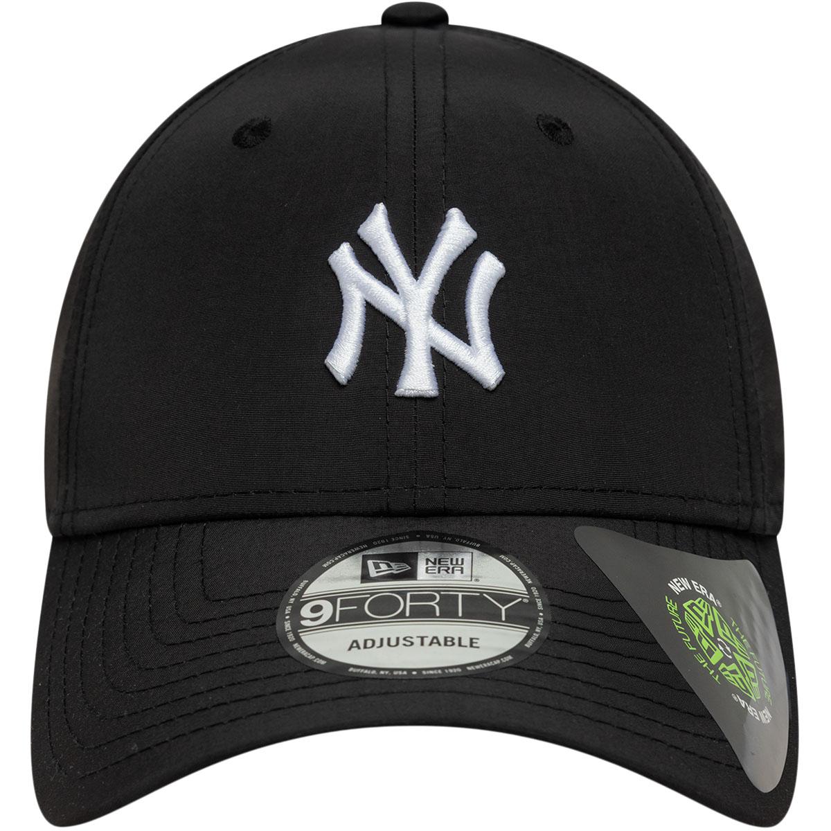 New Era 9FORTY New York Yankees Strapback Cap Blk/whi