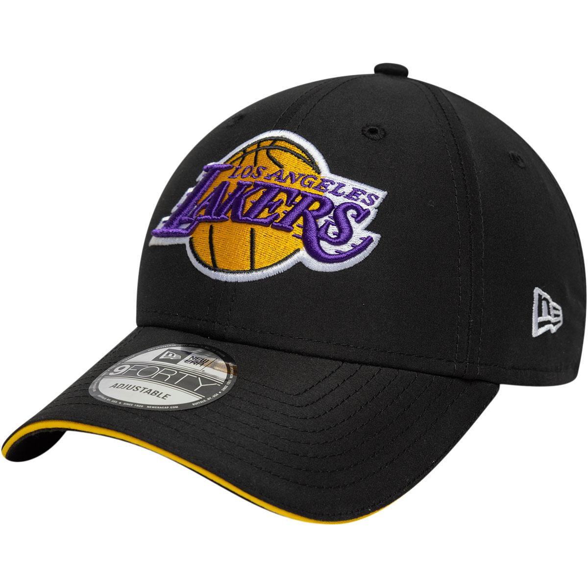 New Era 9FORTY Los Angeles Lakers Strapback Cap Black