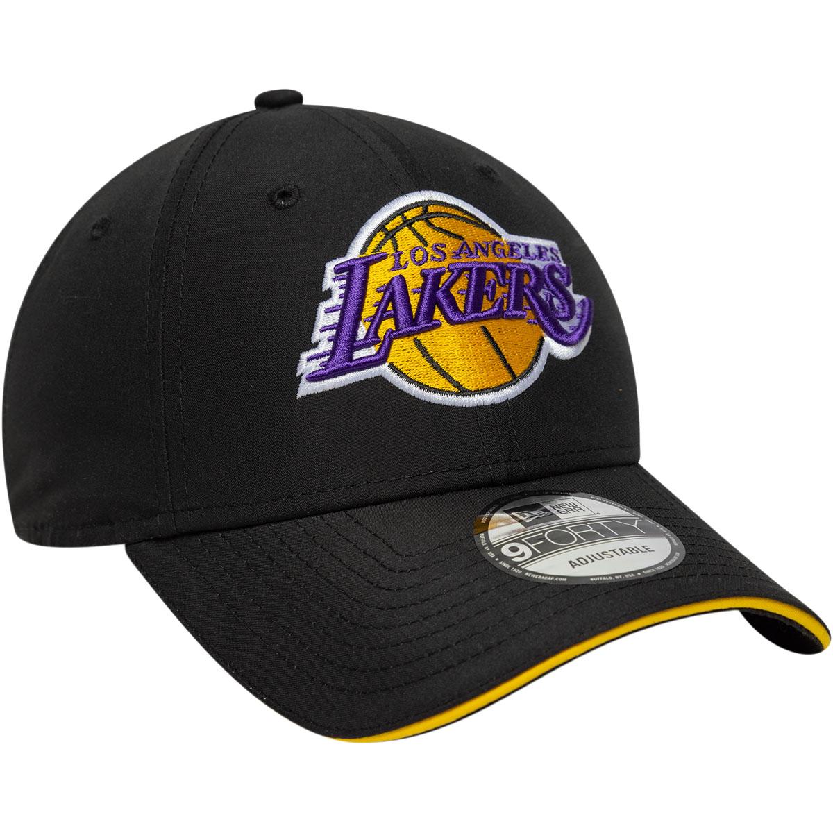 New Era 9FORTY Los Angeles Lakers Strapback Cap Black
