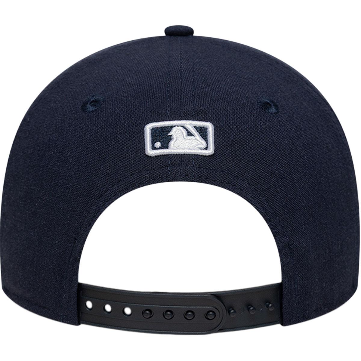 New Era 9FORTY Linen New York Yankees Snapback Cap Navy