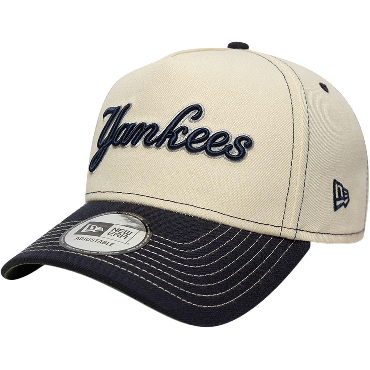 New Era City Icon E-Frame New York Yankees Snapback Cap Beige/Navy