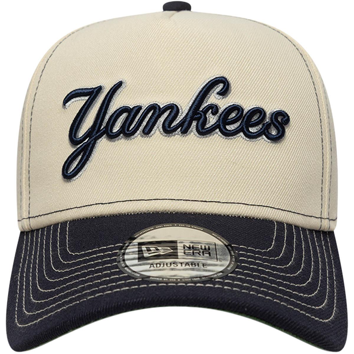 New Era City Icon E-Frame New York Yankees Snapback Cap Beige/Navy