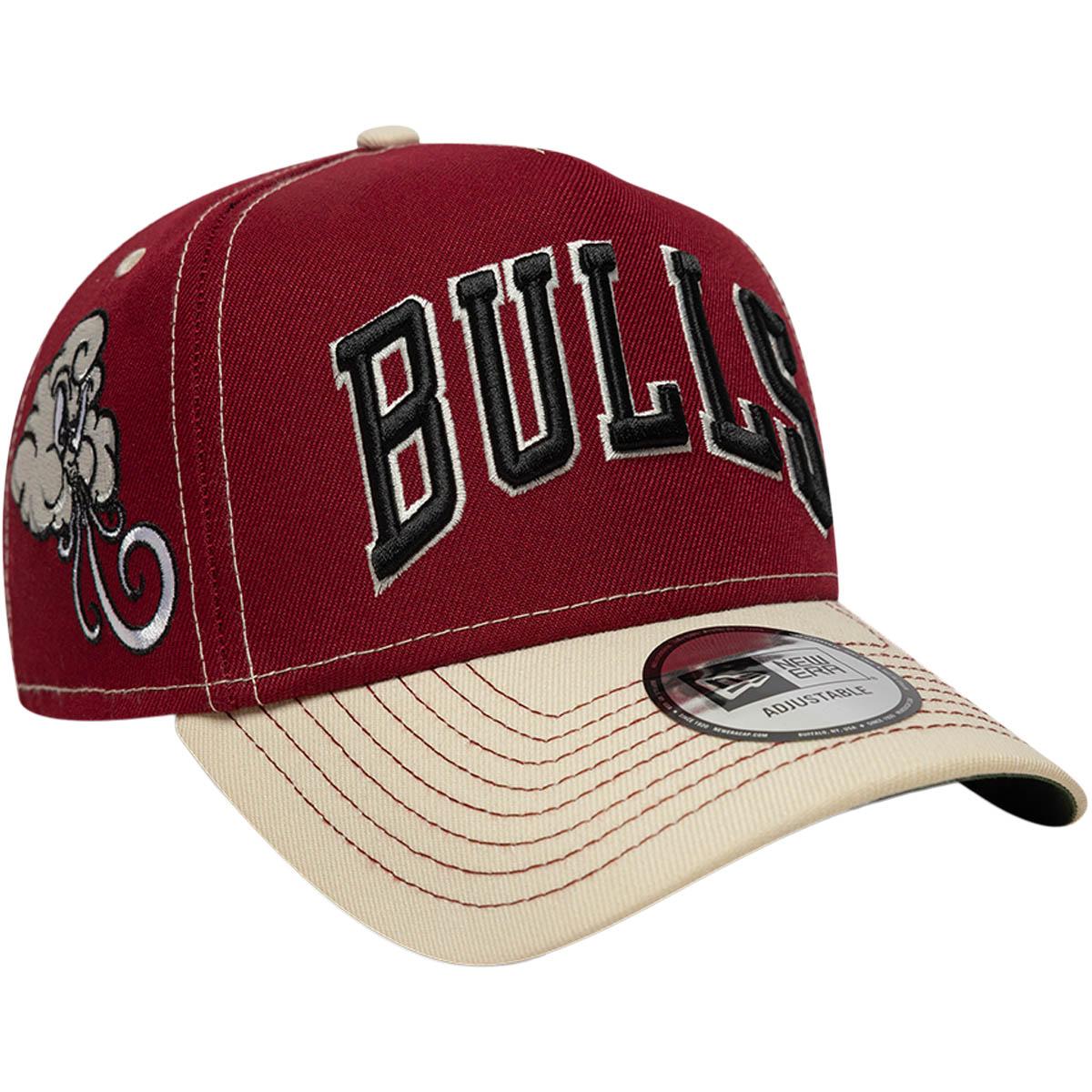 New Era City Icon E-Frame Chicago Bulls Snapback Cap Red/Beige