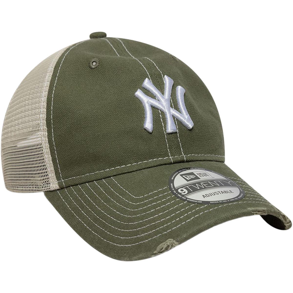 New Era 9TWENTY Cotton Canvas New York Yankees Strapback Cap Green
