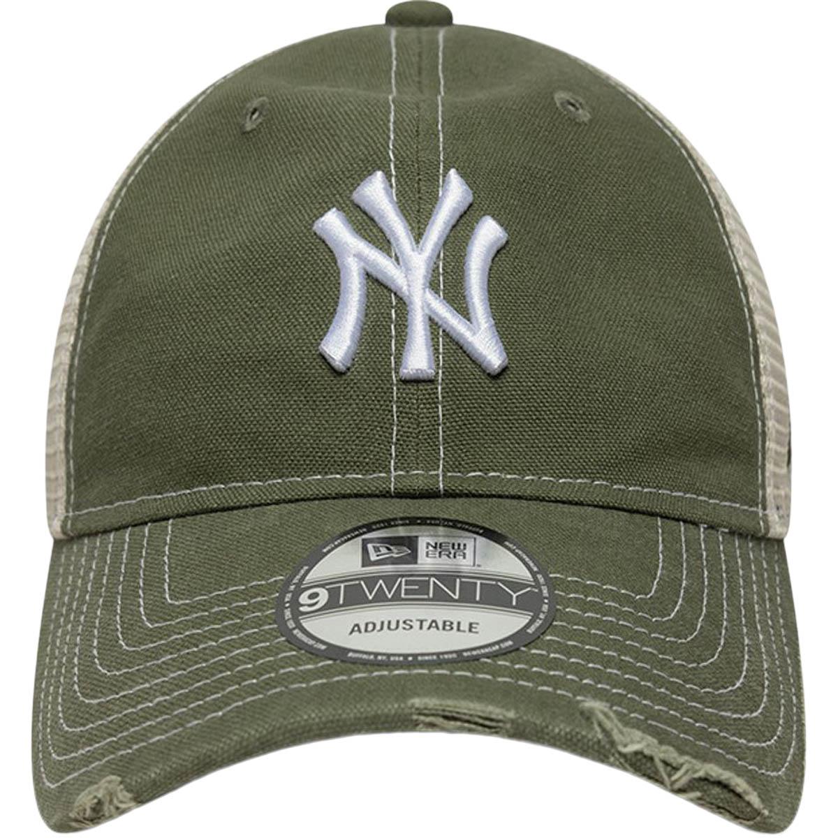 New Era 9TWENTY Cotton Canvas New York Yankees Strapback Cap Green