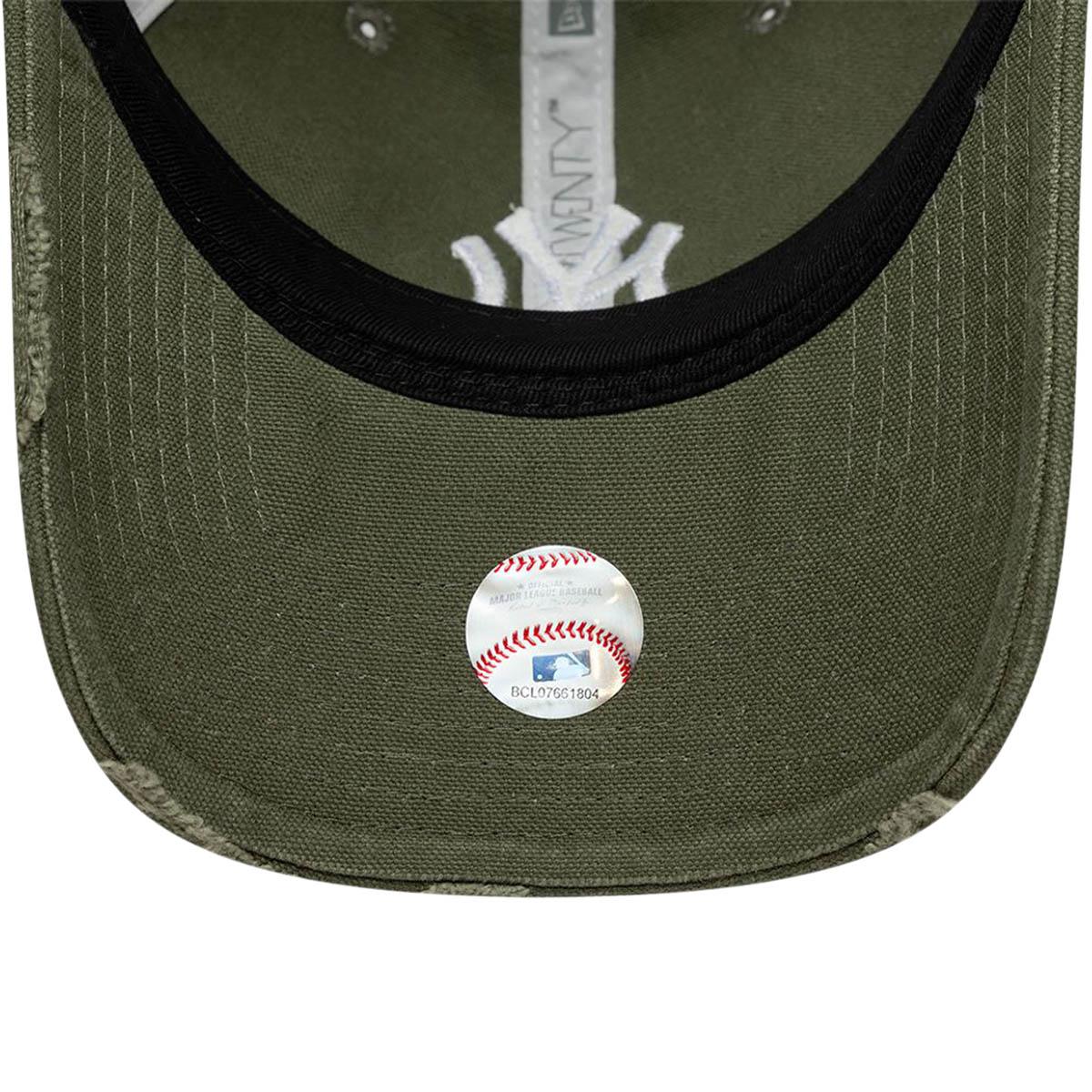 New Era 9TWENTY Cotton Canvas New York Yankees Strapback Cap Green